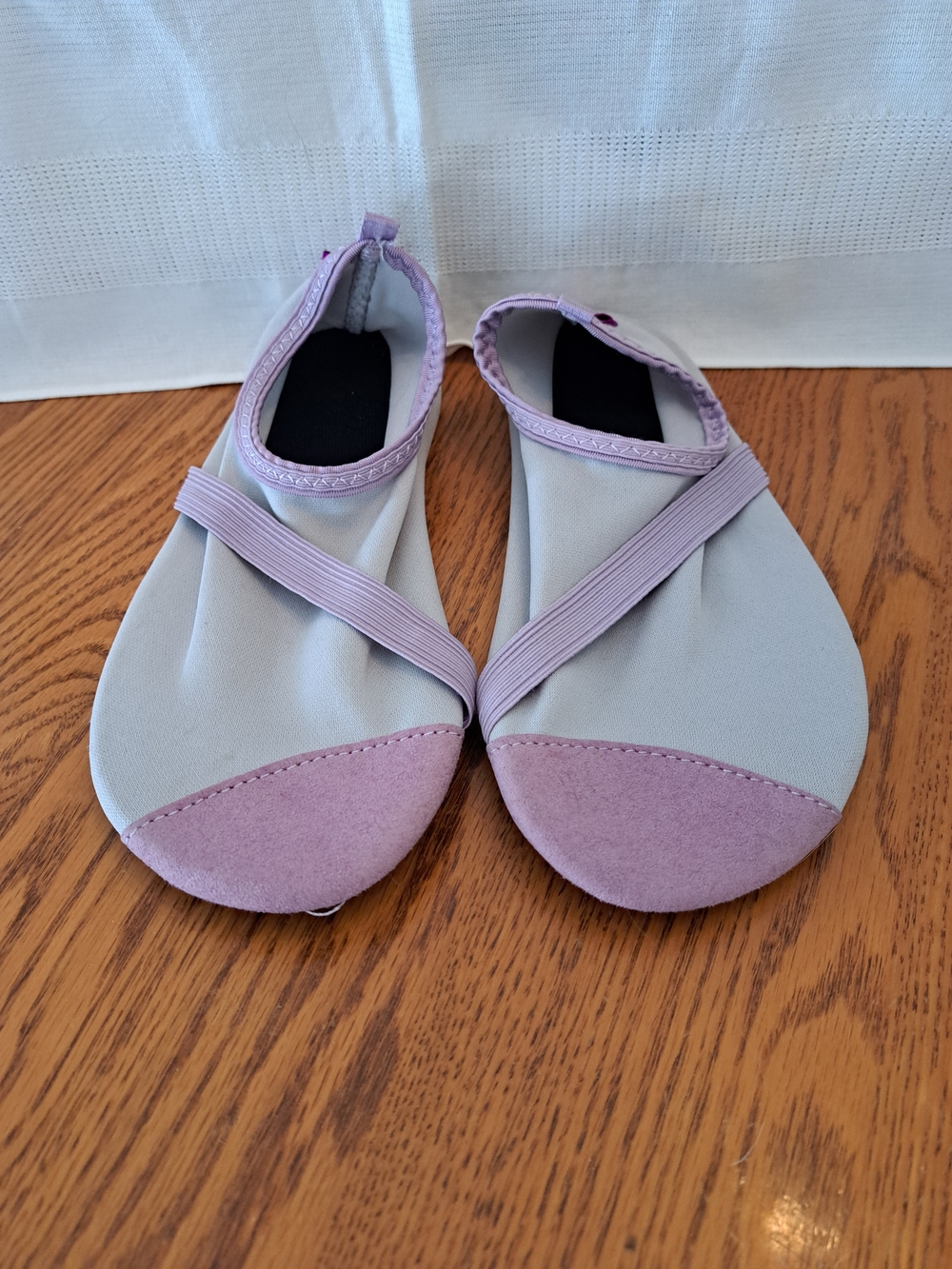 Pink & Light Gray Slip-On Yoga Shoes